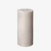 Blockljus Stearin 15x7cm Beige