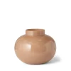 Glasvas Rund Beige