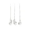 Juldekoration Glasdroppe 3-p Klarglas