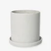 Kruka/Fat Polystone 16cm Vit