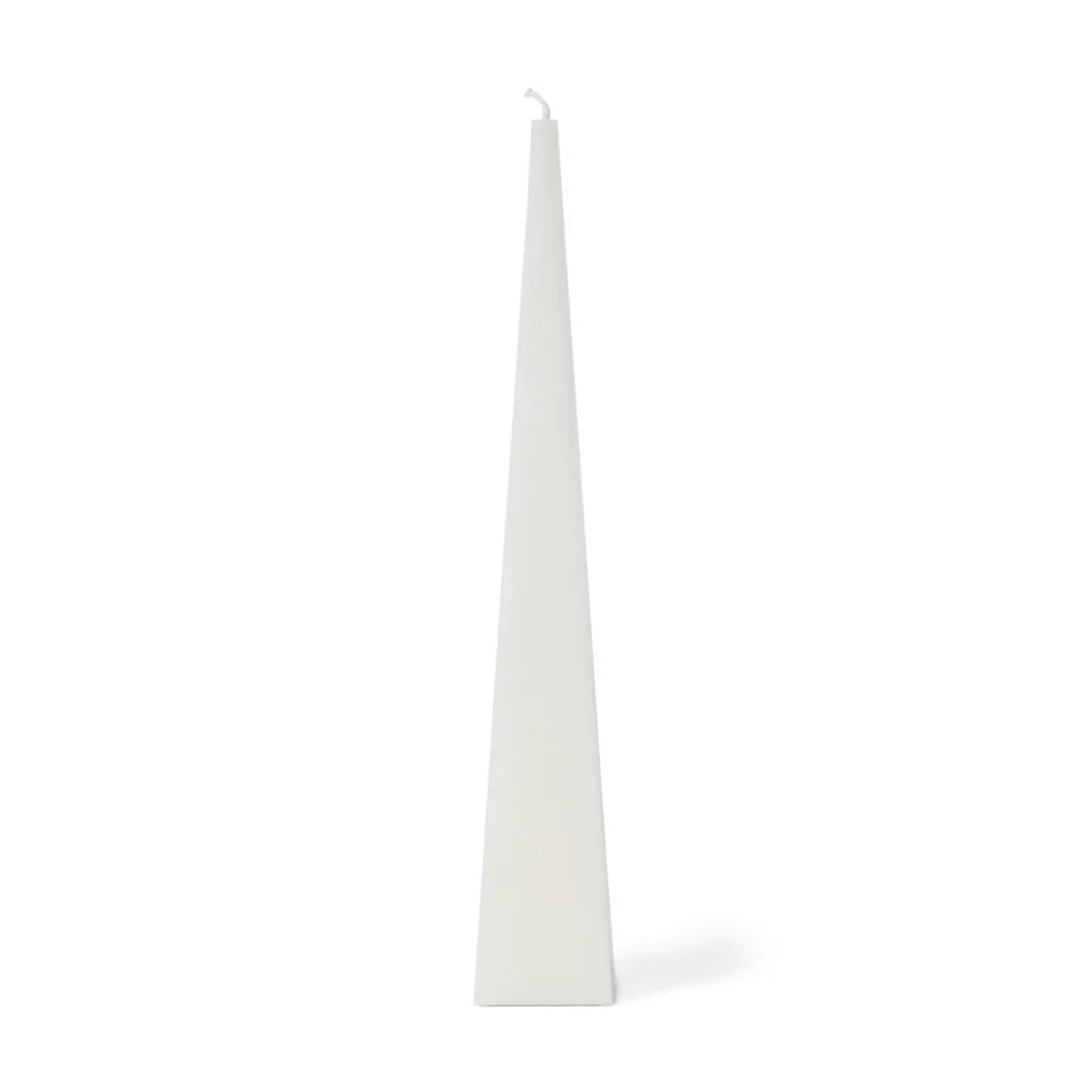 Pyramidljus Stearin 5,8x35cm Vit