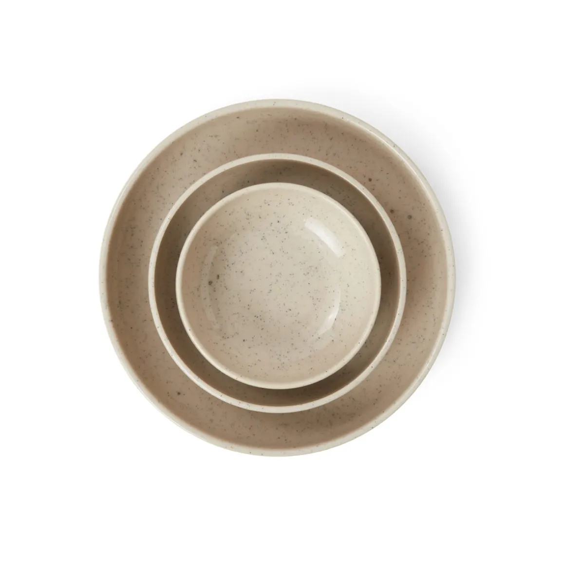 Skål Bruno 16cm Stengods Spräcklig Beige