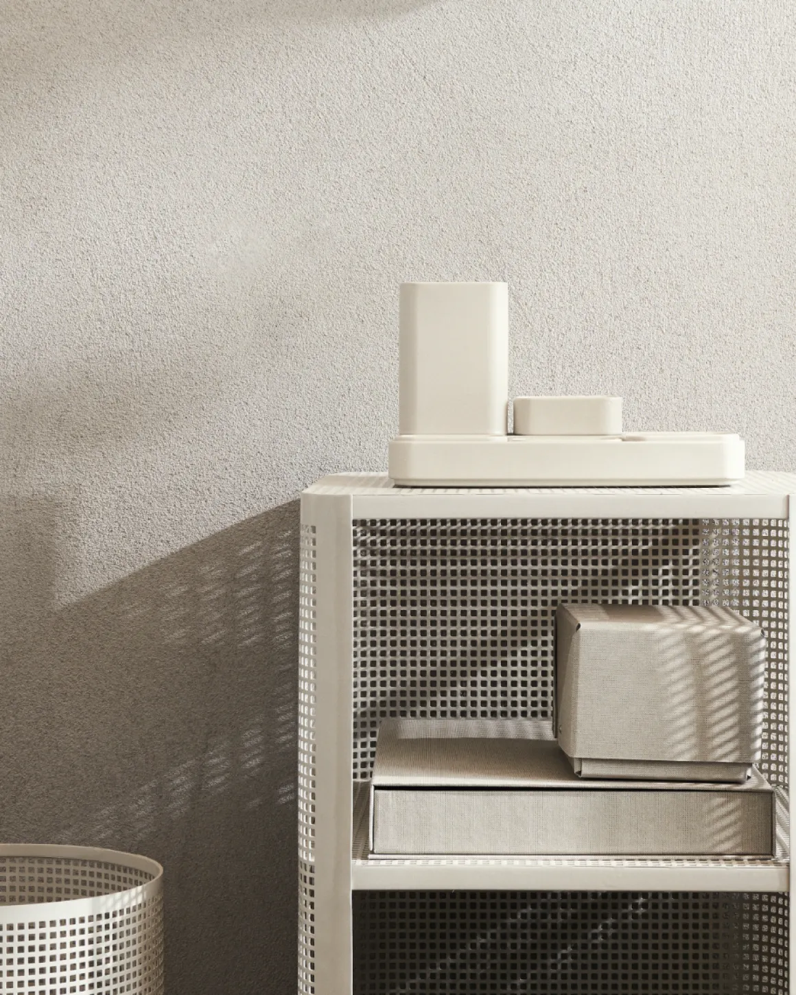 Skrivbordsförvaring Mono 8x8cm Beige