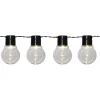 Solcellsslinga 10 LED 1,8m Svart